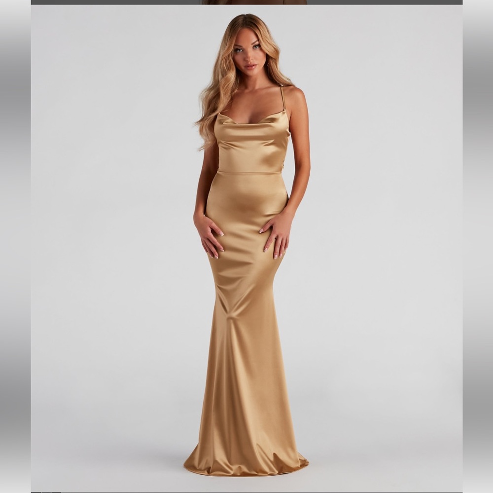 Gold Windsor dress